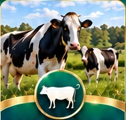 Clean, healthy dairy cattle in a pasture