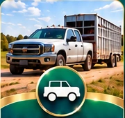 Farm truck and livestock trailer